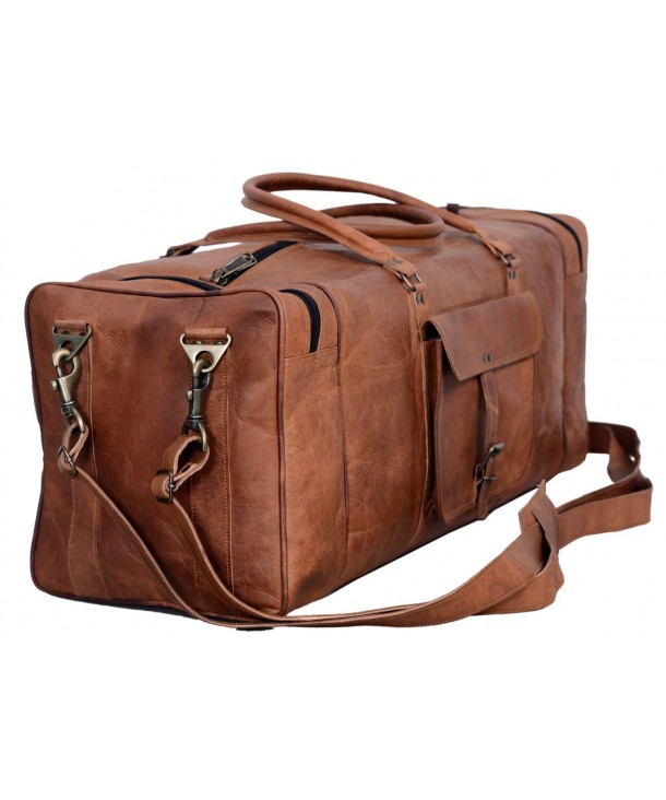 Leather Duffel Overnight Weekender Passion