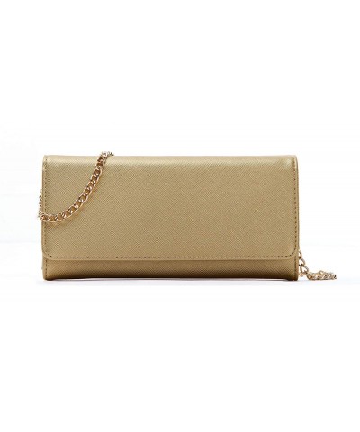 Womens Saffiano Bifold Clutch Wallet