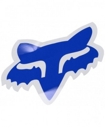 Fox Mens Head 7 Sticker Blue