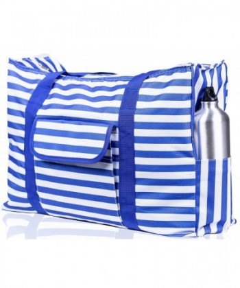 Waterproof Handles Outside Pockets Stripes