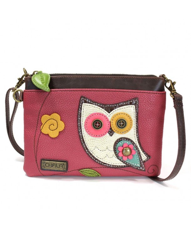 Chala Mini Cross body Messenger Pink Owl
