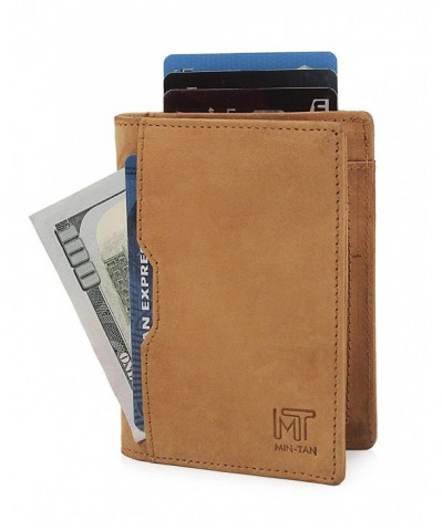 Wallets leather Blocking Minimalist Pocket