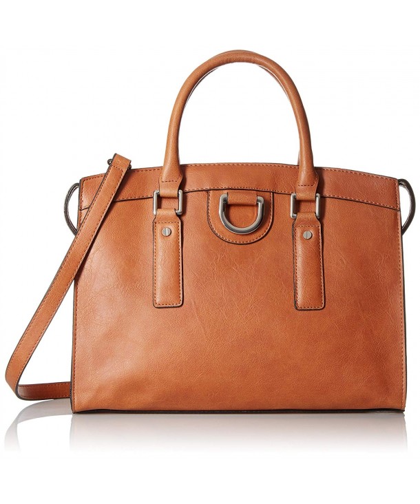 Emilie M Jenna Satchel Cognac