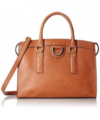 Emilie M Jenna Satchel Cognac