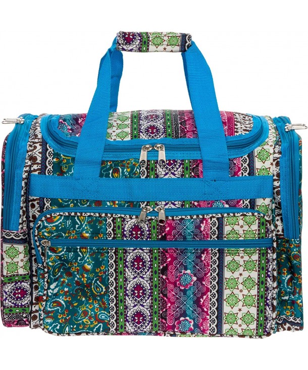 Womens Duffel Carry Bohemian Turquoise