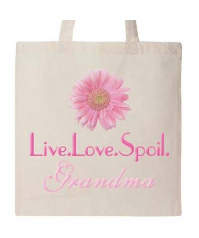 Inktastic Live Love Spoil Grandma Tote Natural 1850d