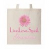 Inktastic Live Love Spoil Grandma Tote Natural 1850d