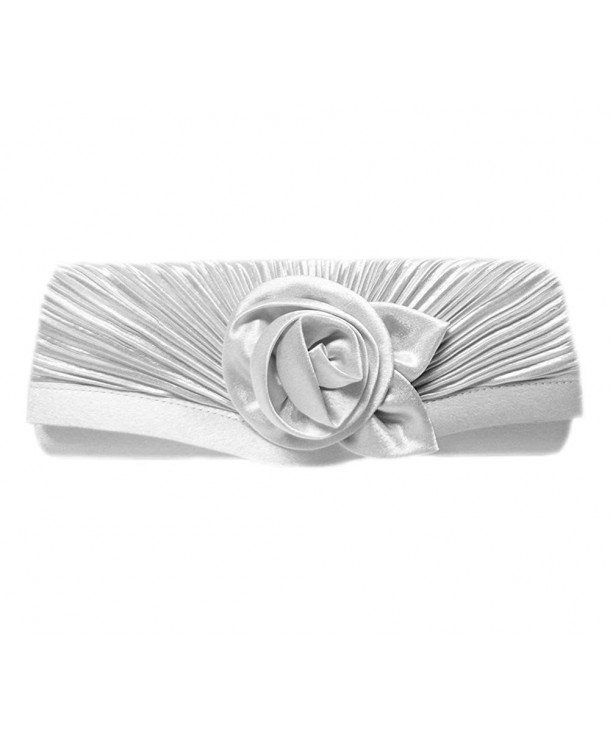 Bloom Party Clutch 10 inch Silver