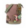 Chala Cross Body Canvas Messenger Butterfly