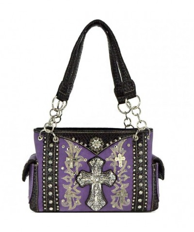 Concho Rhinestone Studded Concealed Handbag MT893