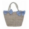 MODA Straw Tote Flowers Polka