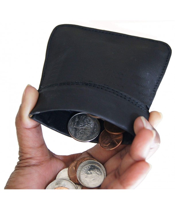 Wallets Genuine Leather Squeeze Change