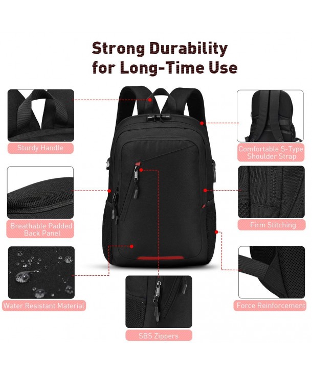 Business Backpack Waterproof Charging - Black - C218IDYIGN8