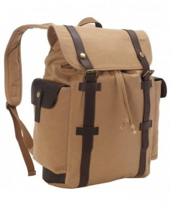 Vagabond Traveler Stylish Canvas Backpack