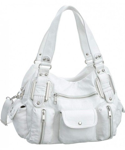 Ultra Utilitarian White Convertible Satchel