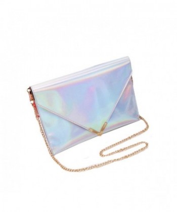 Mily Holographic Leather Envelope Handbag