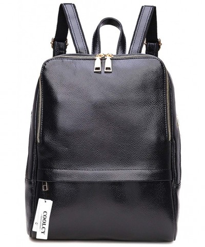 Coolcy Genuine Leather Backpack Fashion