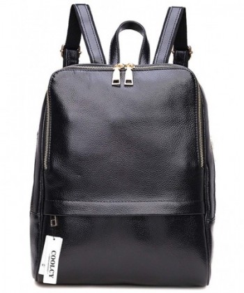 Coolcy Genuine Leather Backpack Fashion