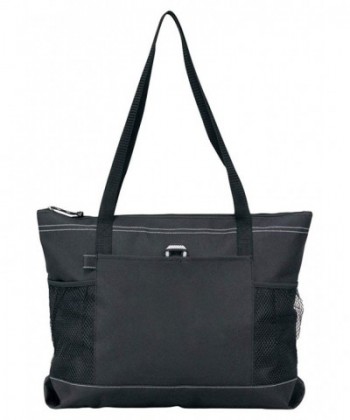 Gemline Select Zippered Tote Black