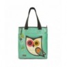 Everyday Detachable Leather Handles Teal Owl