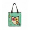 Everyday Detachable Leather Handles Teal Owl