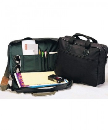 BLACK SIMPLE LIGHTWEIGHT SOFTSIDE BRIEFCASE BAG