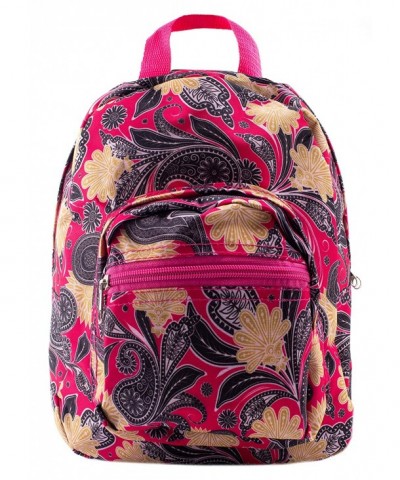 Mini Backpack Paisley Pink Yellow