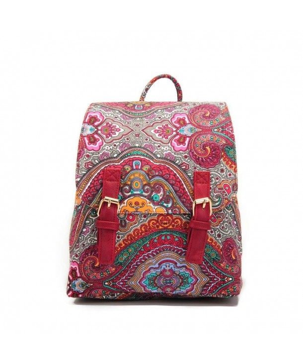 Small Canvas Backpack Floral Ms Camellia