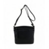 Triple Pocket Medium Crossbody Black