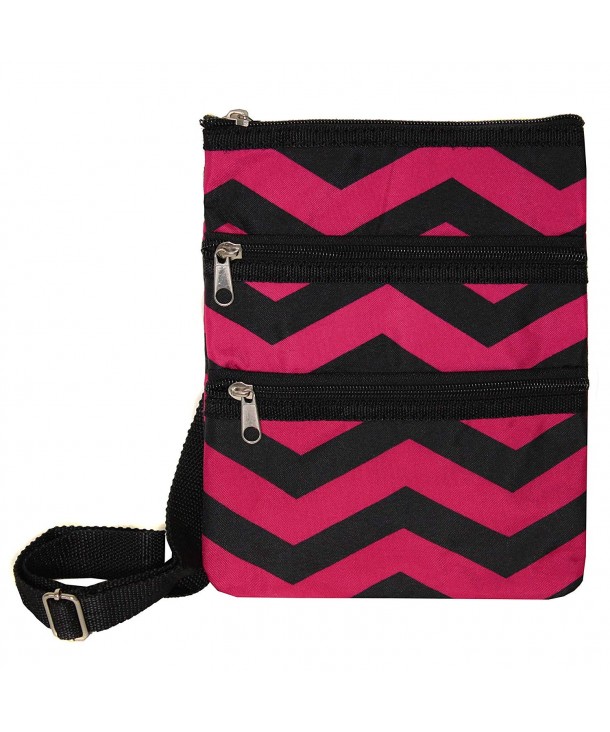 World Traveler Swingpack Fuchsia Chevron