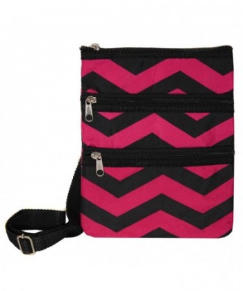 World Traveler Swingpack Fuchsia Chevron