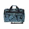 Luggage Duffle Black Blue Paisley