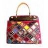 Multicolored Snakeskin Genuine Leather Satchel