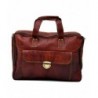 Genuine Leather Messenger Weekend Briefcase