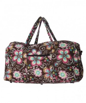 Bohemian Prints Quilted Duffle Flowers