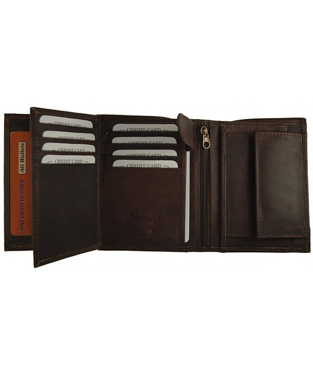 Wallets Cowhide Leather European Trifold