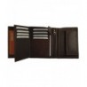 Wallets Cowhide Leather European Trifold