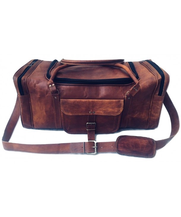 Genuine Leather Vintage Overnight Weekender