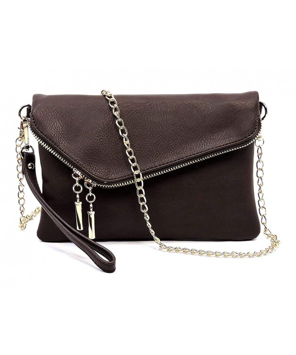 Elphis Fashion Envelope Wristlet 023 Brown