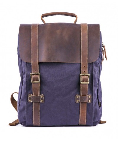 Gootium Leather Canvas Backpack Rucksack