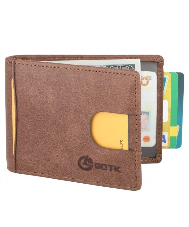 Blocking Genuine Leather Minimalist Wallets