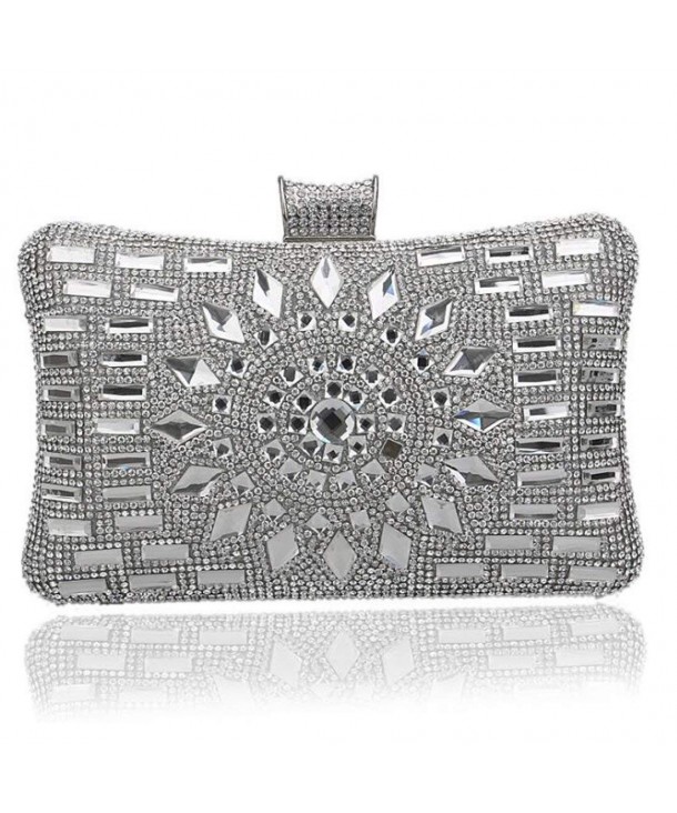 EPLAZA Rhinestone Evening Crystal Handbags