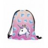 Leahs fashion Schoolbags Unicorns Drawstring