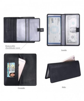 Women's Big Fat Rfid Leather wallet clutch organizer checkbook holder ...