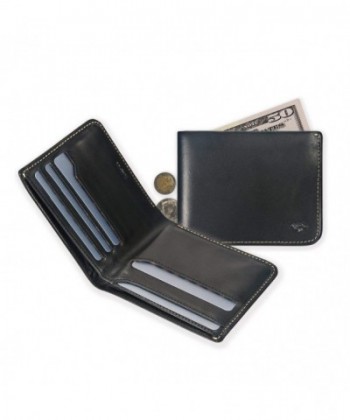 IKEPOD Leather Compact Bifold Billfold