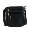 Multi Zipper Pocket Expandable Crossbody