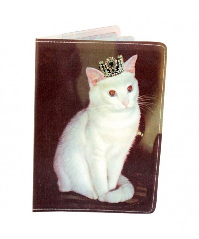 Royal White Kitty Passport Holder