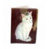 Royal White Kitty Passport Holder