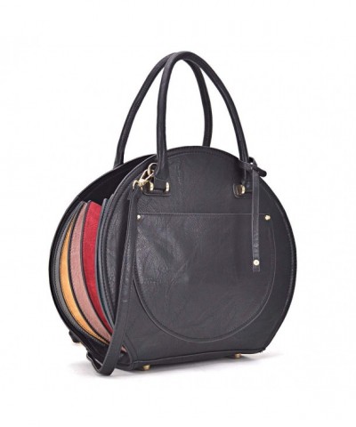 Round Crossbody Shoulder Handle Handbag