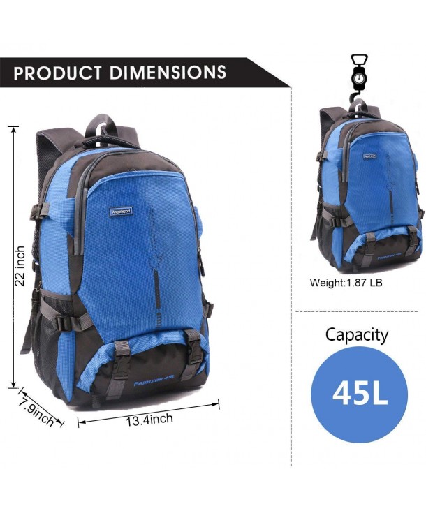 Waterproof Backpack Lightweight Daypacks - Blue - CU18GNI78HD